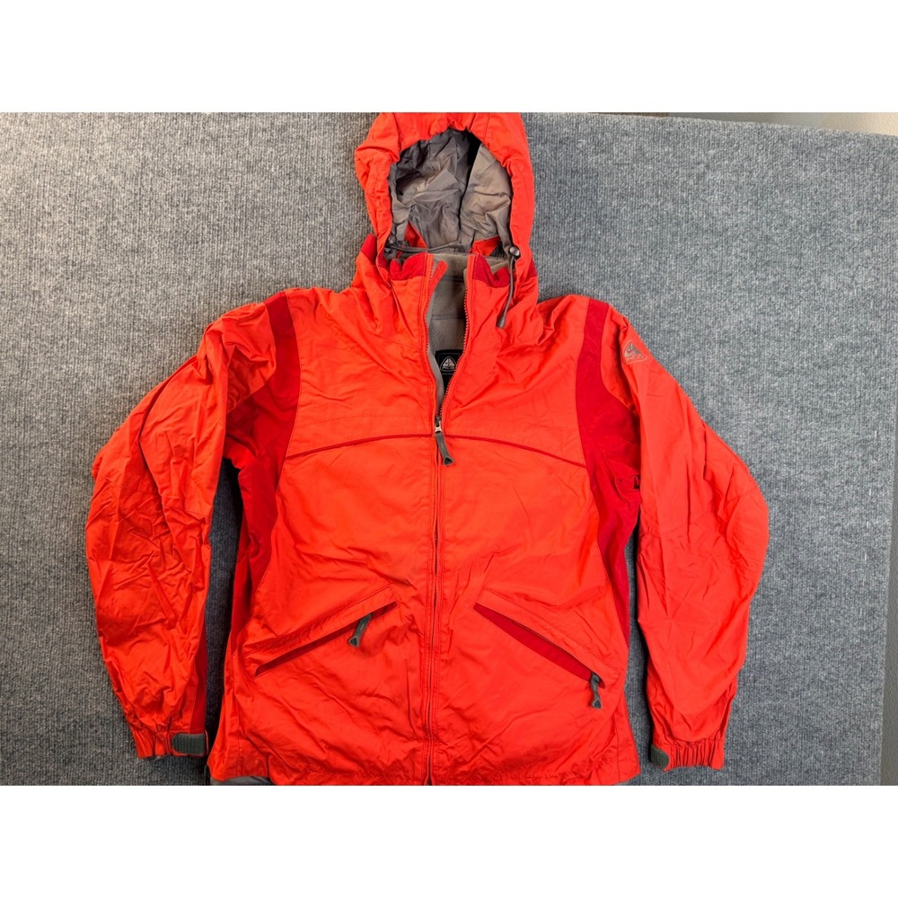 Nike ACG Thermal Layer 2 Jacket Mens M Orange Salmon Hooded Windbreaker Y2K Tag
